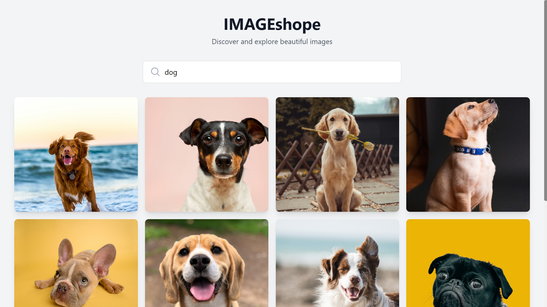 Infinity Image Scrolling